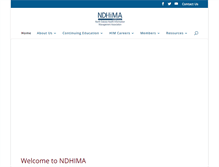 Tablet Screenshot of ndhima.org